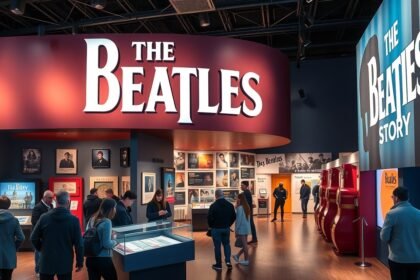 The Beatles Story múzeum bemutatóterme Liverpoolban