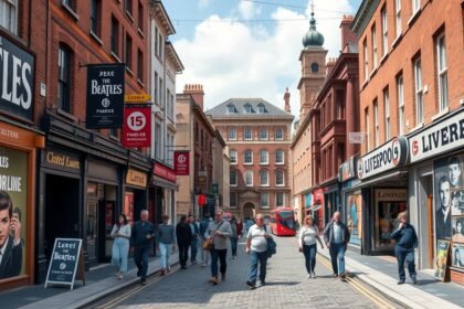 A Beatles nyomában Liverpoolban, tematikus séta, zenei helyszínek.