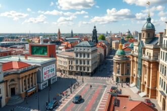 Liverpool város látképe, múzeumok és kulturális látnivalók.