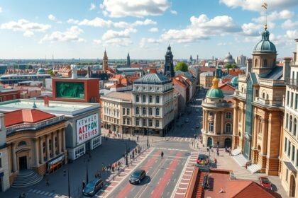 Liverpool város látképe, múzeumok és kulturális látnivalók.