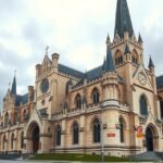 A Szent Márton-dóm épülete Pozsonyban, gótikus stílusban.