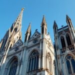 A Szent Erzsébet-dóm gótikus építészete Kassa városában.