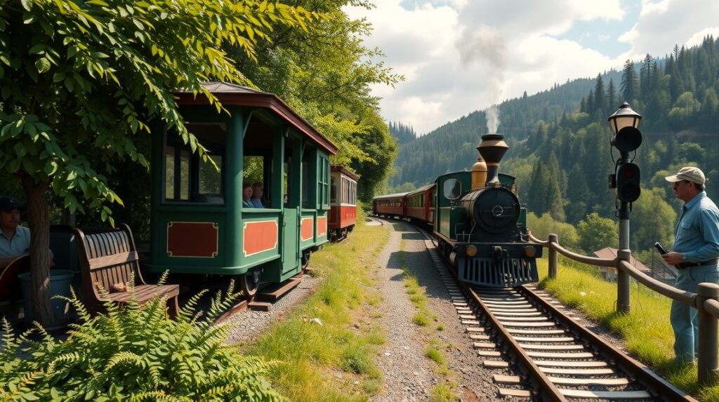 Csermely-völgyi gyermekvasút Kassa szívében, zöld tájban.