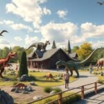 Kassa Dínópark látkép interaktív élményekkel és családi programokkal.