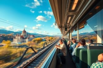 Vonatút Budapestről Kassára, gyönyörű panorámával az úton.