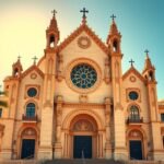 A Santa María bazilika gótikus épülete Alicante városában.