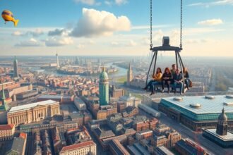 A'ADAM Lookout hinta Amszterdam városának panorámájával