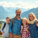 Családi utazás Ausztriában gyerekekkel a hegyekben.