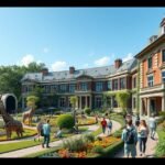 Az Amszterdami ARTIS Királyi Állatkert gyönyörű épülete és kertjei.