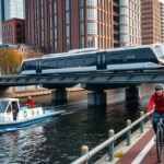 Közlekedési eszközök Rotterdam városában: vízi taxi és metró