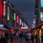 Éjszakai élet a Witte de Withstraat utcában Rotterdamban.