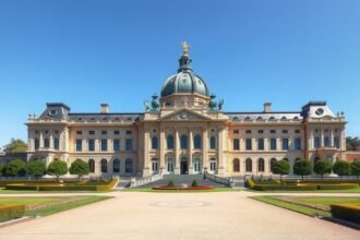 A Noordeinde palota és a királyi kertek Hága városában