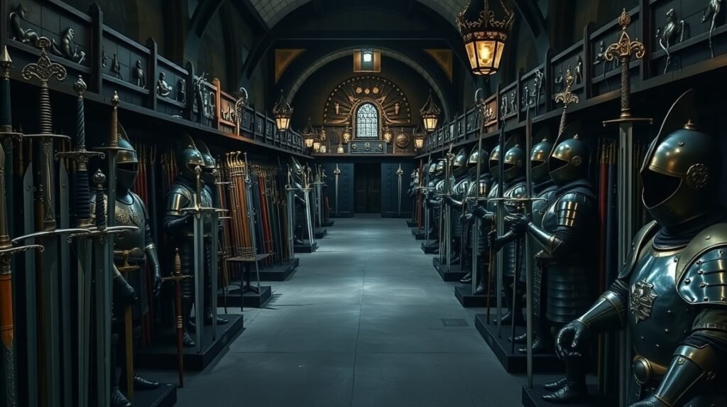 A Graz-i Landeszeughaus páncélok és fegyverek gyűjteménye