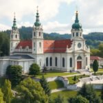 A Mariatrost bazilika Graz városában, barokk építészettel