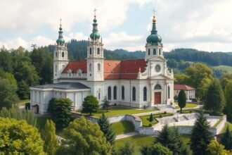 A Mariatrost bazilika Graz városában, barokk építészettel