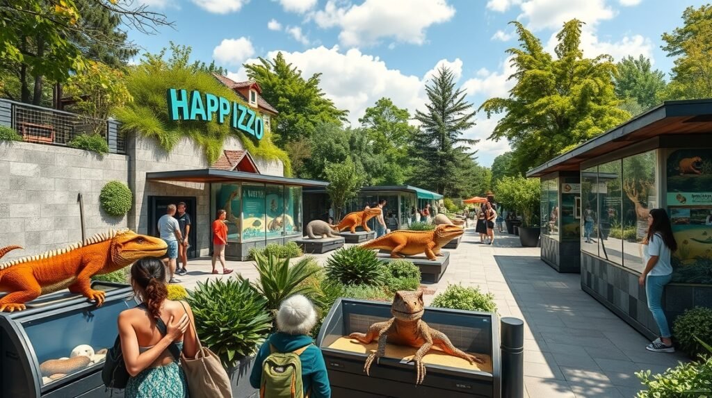 Reptilienzoo Happ hüllőállatkert Klagenfurt látképe