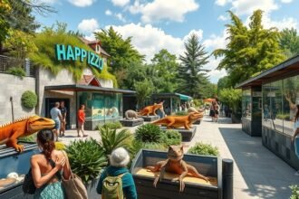 Reptilienzoo Happ hüllőállatkert Klagenfurt látképe