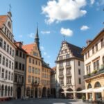 Klagenfurt Alter Platz történelmi épületei, Ausztria