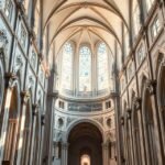 Salzburgi Dóm belső tere, barokk építészet és gyönyörű freskók