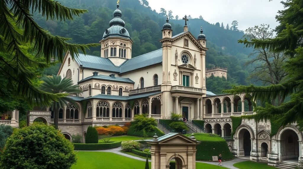 A Szent Péter-főapátság gyönyörű épülete Salzburgban