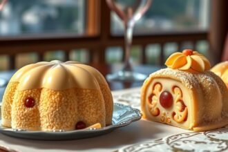 Két különböző salzburgi desszert egy elegáns étteremben