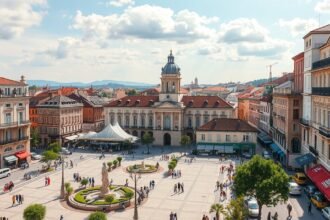 Lyon Presqu'île félsziget elegáns terei és barokk épületei