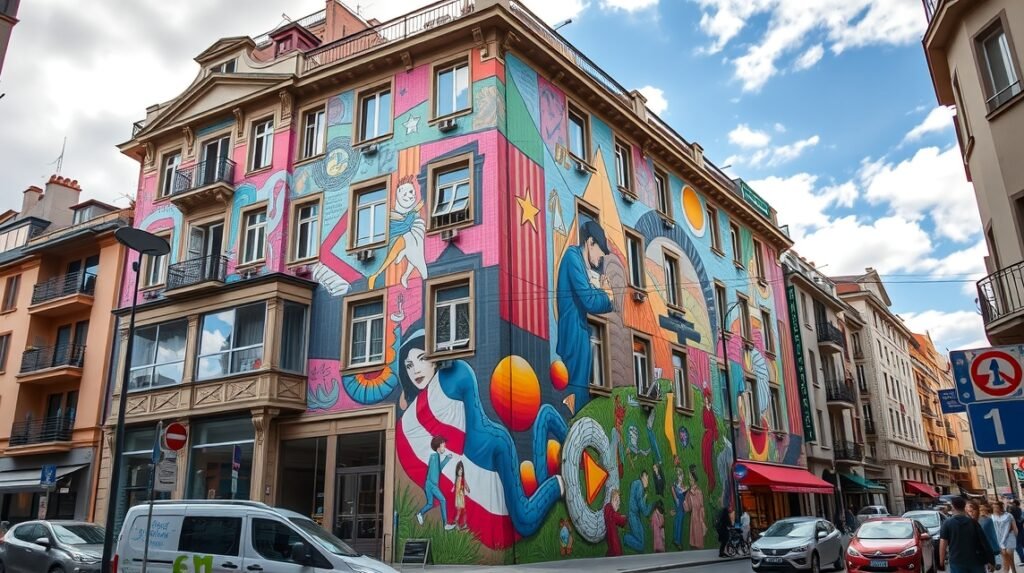 Mur des Canuts, Lyon Európa legnagyobb falfestménye lenyűgöző részletességgel