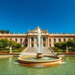 Palais Longchamp vízkastély és szökőkút Marseille-ben