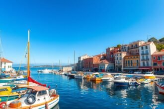 Vallon des Auffes festői halászkikötő Marseille-ben színes csónakokkal