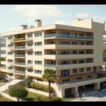 A Cité Radieuse épület Marseille-ben, Le Corbusier tervezésében.