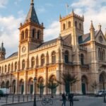 A Saint-Pierre-katedrális Montpellierben, gótikus stílusú építészete lenyűgöző.