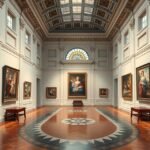 A Musée Fabre művészeti gyűjteménye Montpellierben, történelmi festményekkel.