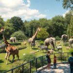 A Montpellier-i Állatkert szépségei, zebrák és zsiráfok.