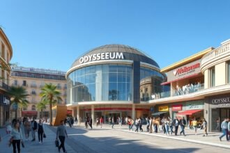 Odysseum bevásárlóközpont Montpellierben, Franciaországban