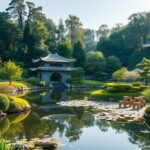 Jardin Japonais, a tranquil Japanese garden with koi ponds in Toulouse