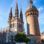 A Szent András-katedrális és a Pey-Berland torony Bordeaux-ban