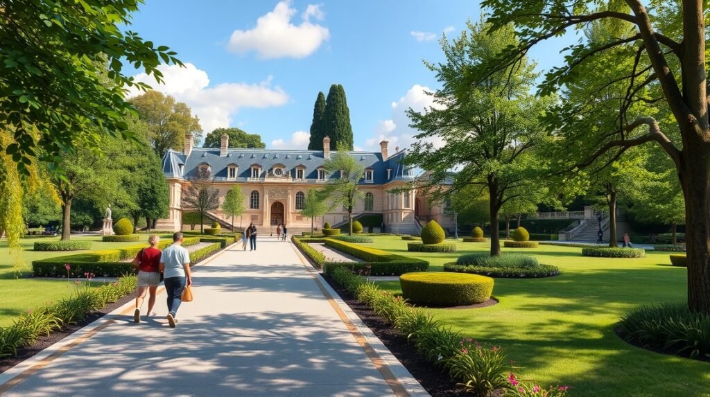 Jardin Public angolpark Bordeaux zöld oázisában.