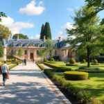 Jardin Public angolpark Bordeaux zöld oázisában.