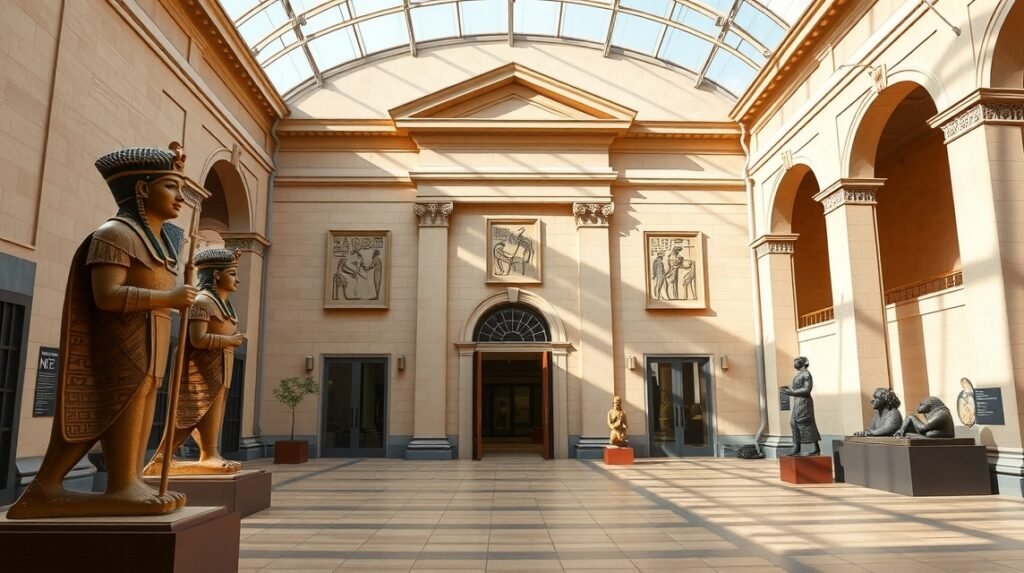 Egyiptomi művészet a Musée de Tessé-ben, Le Mans városában.