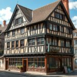 Maison du Pilier-Rouge, Le Mans középkori fagerendás háza, gyönyörű homlokzattal.