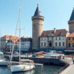 La Rochelle Vieux Port középkori tornyai és kikötője