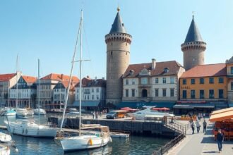 La Rochelle Vieux Port középkori tornyai és kikötője