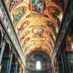 A Szent Miklós-templom freskói Valencia városában.