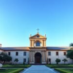 Santa Clara la Real kolostormúzeum belső udvara Murcia városában Spanyolországban.