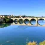 A Segura folyó és a gyönyörű hídka Murcia városában.