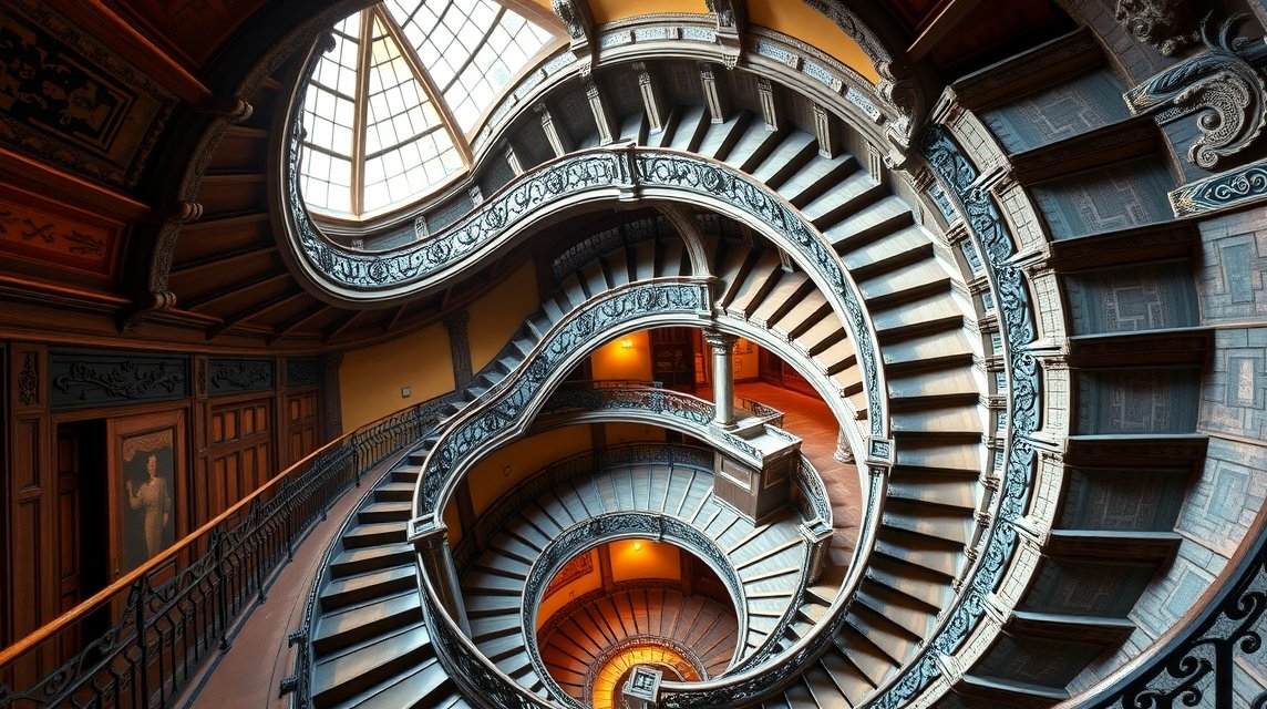 Gótikus kettős csigalépcső Grazban, lenyűgöző építészeti csoda
