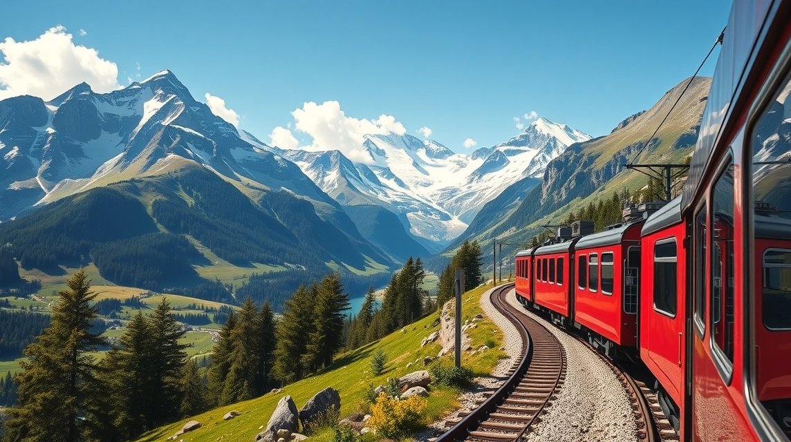 Panorámás kilátás a Wengernalp-vasútról Grindelwald környékén