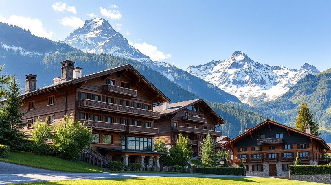 Faházak és hotelláncok az Eiger hegy lábánál Grindelwaldban