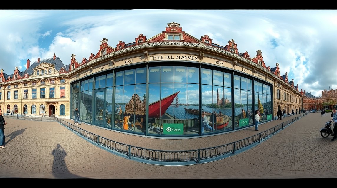 A Panorama Mesdag múzeum külső nézete Hága városában, Hollandia