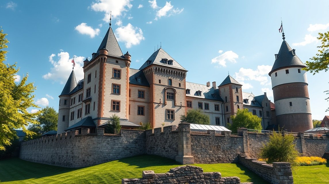 Ingolstadt látnivalók - A Herzogkasten (Régi hercegi kastély) 1 A Herzogkasten, Ingolstadt impozáns régi hercegi kastélya.